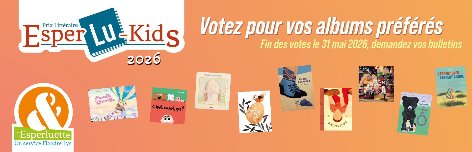 Esperlukids 2026 : votez pour vos albums préférés !